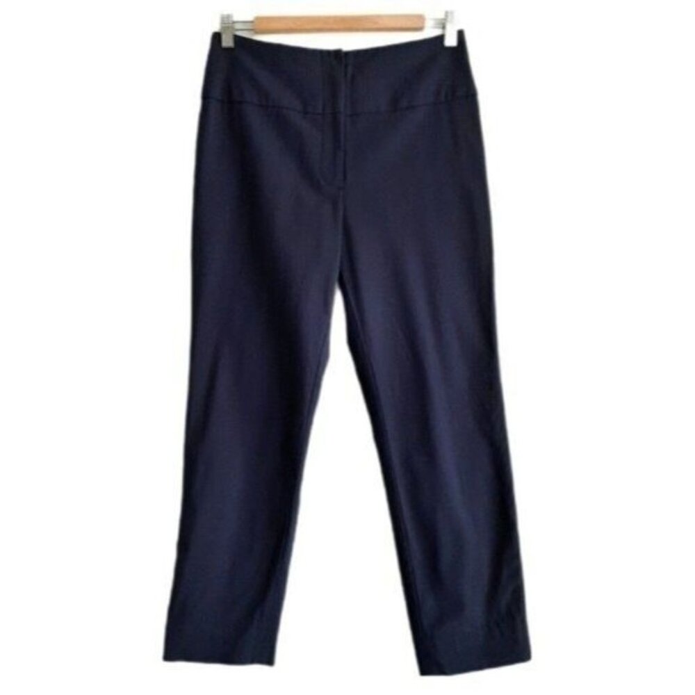 BABATON Aritzia Crop Dress Pants Wool Blend Navy Sz 4